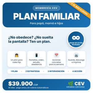 Plan Familiar Membresía CEV: planes de acción ilimitados, $39.900 por 30 días