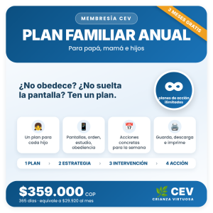 Plan Familiar Anual Membresía CEV: planes de acción ilimitados, $359.000 por 365 días